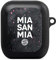 Hülle mit Karabiner kompatibel mit Apple AirPods (1. Generation) Case schwarz Schutzhülle mit Schlüsselanhänger Mia San Mia Girl Style FC Bayern München
