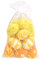 kennydoo Ostereier Set 12 Deko-Eier bunt Muster Ostern zum hängen Landhaus Stil im Organzabeutel (gelb orange (1,16€/STK.))