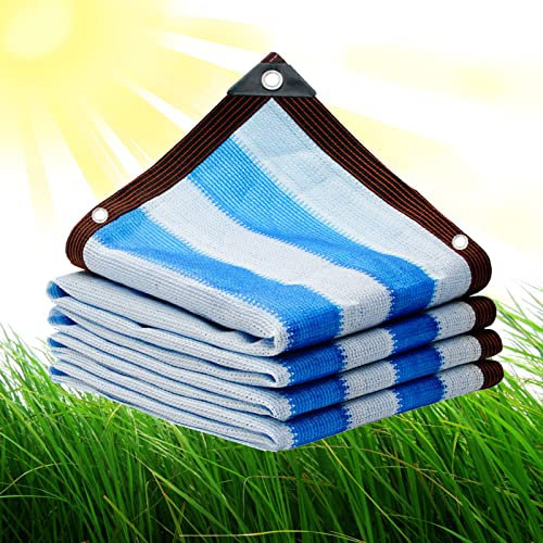 YSUEFIJO 5x11m 90% Paño de Protección Solar Red Resistente a los Rayos UV Parasol de Malla Solar Negro para Exteriores con Ojales Apto para Patio Porche Protección de Piscinas Plantas Flores