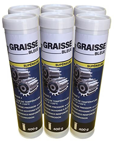 Méduze - Lot 6 x graisse bleue supérieure 400 g