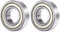 2 Stück 6003 ZZ Kugellager 17 mm x 35 mm x 10 mm doppelt geschützte Rillenkugellager für DIY, Drehbänke, Motoren, 3D-Drucker, Fräsmaschinen, verschiedene mechanische Geräte, etc.