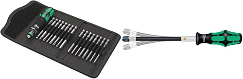 Wera Kraftform Kompakt 60, 17-teilig, Schwarz, 05059295001 & 392 Bits-Handhalter