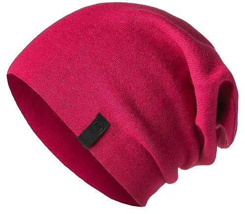 Revony Caldo Berretto Morbido – Deliciously Soft Daily Beanie in Maglia fine, Fucsia, Taglia Unica-L