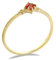 Daesar Damen Ring 750 Echtgold, Verlobung Ring mit Quadrat Turmaline Gold Ringe Frauen Trauringe Nickelfrei Große 48 (15.3)