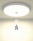 Luxvista LED Deckenlampe mit Bewegungsmelder Innen 30W 4000K IP56 Rund Deckenlampe 3000LM LED Deckenleuchte für Flur, Treppe, Veranda, Garage, Carport, Balkon, Abstellraum, Keller 1er Stück-Weiß