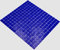 Carreaux de mosaïque bleu foncé pour piscine - En verre brillant - Carré - Pour mur, sol, cuisine, salle de bain, douche