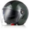 ORIGINE Motorradhelm Jethelm Roller Helm Scooter Helm Chopper Helm Moped Mofa Helm mit Doppelvisier ECE Zertifizierung (Next Black Army Green,XL)