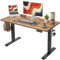 BEXEVUE 100x60 cm Bureau Assis Debout Électrique - Bureau réglable en Hauteur avec Faisceau de câbles, Panneau de contrôle à 3 Fonctions mémoires, Bois