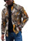 KONG JIMFAN Herren Jacke Strickjacken Stehkragenhemden Herren Winter Jacket Men Herren Pulli Imprägnierspray Jacke Übergangsjacke Herren Camouflage Jacke Hemdjacke Herren Fleecejacke(Gold,XXL)