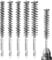 Aster Bore Brush Set, 6 Pieces Stainless Steel Bore Brush Bristles Wire Brush for Drill Washing Polishing Tools with 1/4 inch Hex Shank Handle for Power Drill Cleaning Impact Driver(Stainless Steel)