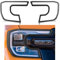 JHCHAN ABS Scheinwerferabdeckungen für Ford Ranger 2023-2025 T9 Wildtrak Raptor Wildtrak X Limited Platinum (Scheinwerferblenden)