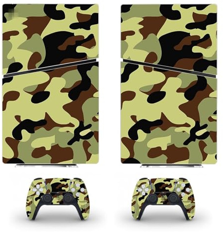 Anti Rayures Skin pour PS5 Slim Disc Edition & Digital Edition Console Et Manette Vinyl Cover Skins Wraps Scratch Resistant, Compatible avec pour PS5 Slim 09446 Pas De Mousse (Size : Disc Version)