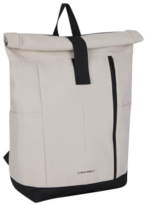 New Rebels Taunton Arcadia Beige 18L Rolltop Rucksack Wasserabweisend Laptop 15.6