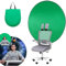 Toile de Fond Verte Pliable de 1,42 m avec Support, écran Vert Pop-up avec Sac de Rangement, Toile de Fond Portable pour Photographie, Jeux, Diffusion en Direct, réunion avec Zoom et Jeux vidéo
