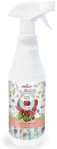 Prady – Ambientador Home Spray Frutos Rojos 700ml – Aroma frutal intenso y jugoso para el hogar – Neutraliza olores – Fragancia duradera para estancias vibrantes, alegres y perfumadas