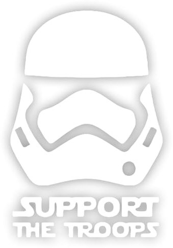 tradercat Autoaufkleber Star Wars Stormtrooper weiß, 15x10 cm, Deko für Auto, Fenster, Autofenster, aus Folie, Aufkleber für glatte Oberflächen