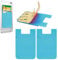 Vilbocr 2Pack Self Adhesive Credit Card Holders, Silicone Sticky for Cell Phone, Business & ID Cards - Blue