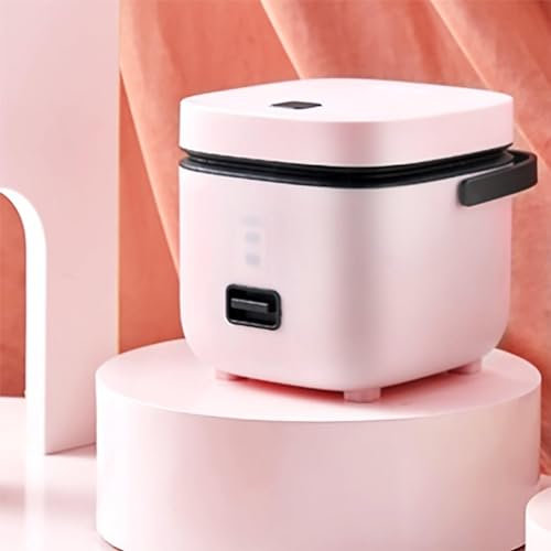 Electric Rice Cooker Small 1 Person, Ricecooker Small Mini Japanese Rice Cooker 1.2 L, with Steamer Keep Warm Functionality,Pink