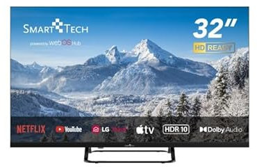 Smart Tech TV LED HD 32' (80 cm) Smart TV Web OS-32HW01V- Molotov, Netflix, Prime Video, Canal+, Disney+ 3xHDMI - 2xUSB -Dolby Audio