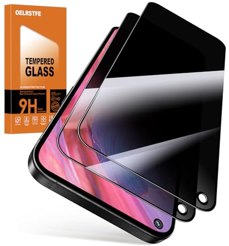 Oelrstfe Protector Pantalla de Privacidad para OPPO A74 5G/A54 5G Cristal Templado Anti Espía Protectora Vidrio Película Dureza 9H Anti-arañazo Sin Burbujas Privacy Screen Protector,2 Piezas