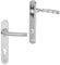 AwmnSrman Matt Sliver Solid Aluminum Front Door Handles with Spring Assist, 92mm Backset 210mm Plate Length, Suitable for Front and Exterior Door