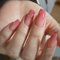24pcs Medium Length False Nails Coffin Press on Nails Pink Ombre Fake Nails Stick on Nails Removable Glue-on Acrylic Full Cover Nail Tips Women Girls Nail Art Accessories Gifts