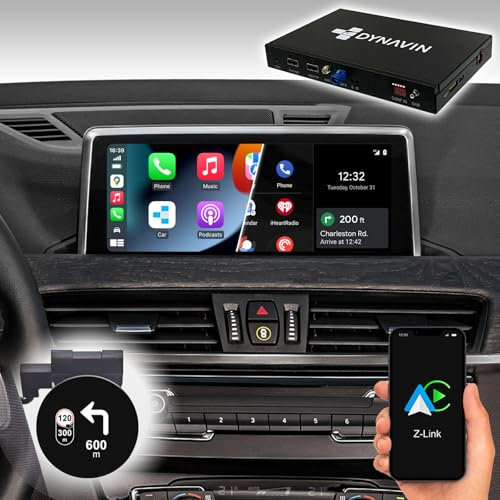 DYNAVIN Wireless CarPlay und Android Auto Adapter für BMW 1er 3er 5er F20 F30 F10 X1 X3 X5 X6 mit 8,8/10,25 Display, Add-On Head-up Display, Navi, DAB+ Radio: D9-NBT-H Ultra Flex