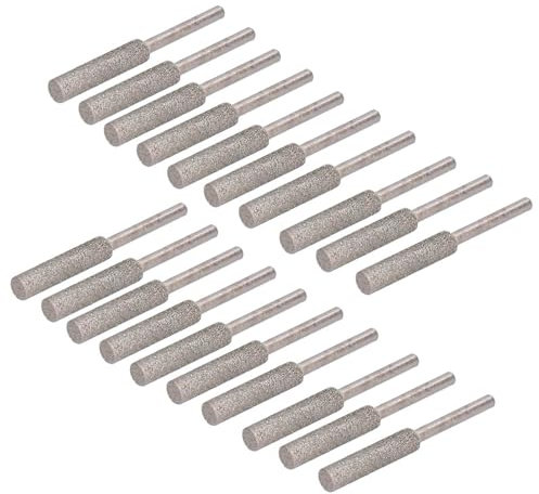 Chainsaw Sharpener Burr Grinding Head Set Kit - Effective and Sharpening Tool for Chainsaws - for Grinding, Mould Processing and Repairing - Fits 7/32 Inch Wheel - 20pcs (5.5mm)
