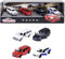 Majorette 212057615SD1 - Volvo Autos 4-Pack Geschenkbox - Geschenkbox 4 Stück Volvo Autos in Metall mit Freilauf, 7,5 cm, Ab 3 Jahren