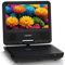 Memorex 9.5-Inch Portable DVD Player with 7-Inch Swivel Screen, 4-6 Hour Watching Time, Dual Speaker, Remote Control, Supports Sync with TV, USB/SD/AV