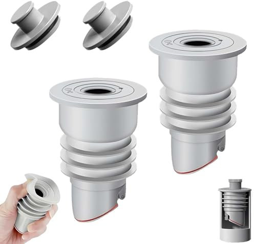 2 Stück Waschmaschinen Rohrdichtung mit Verschlusskappe,35-40mm Waschmaschinen-Ablaufschlauchdichtung,Washing Machine Drain Hose Seal,Wasserablaufrohr Dichtungsring für Zuhause,Küche