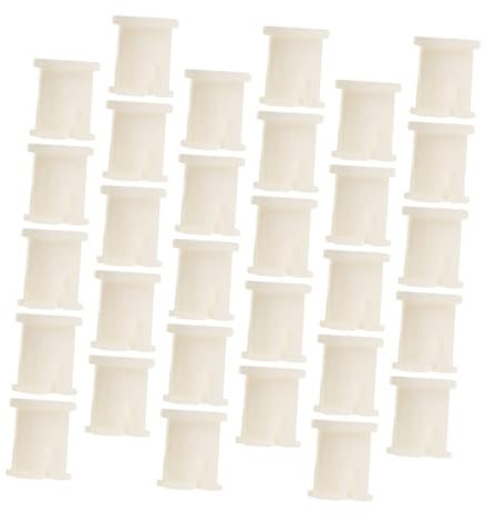 HOODANCOS 30 Stück Bürostuhl Rollenhülsen Aus Robustem Kunststoff Kratzfeste Lenkrollen Schafteinsätze Für Gaming Und Bürostühle Einfache Montage Vielseitig Für Büro Und Zuhause