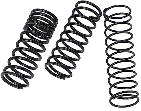 Pissente Upgrade Pedal Spring Kit, 3pcs Brems- und Gas- und Kupplungs -Pedal -Feder -Kit Metal Black Hochfest für G25 G27 G29 G920 Rennrad