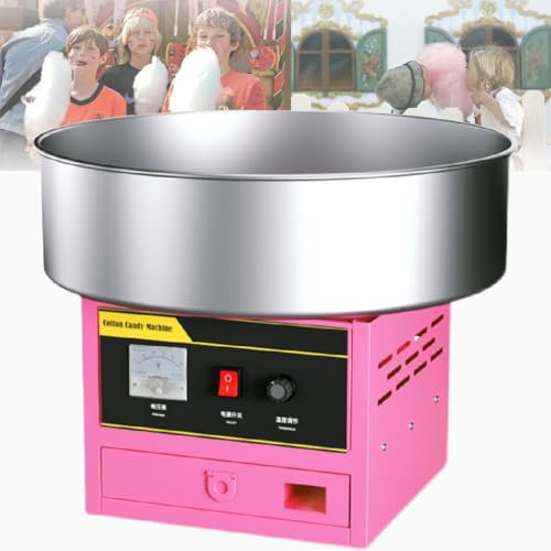 XUXIAO Zuckerwattemaschine, Zuckerwattemaschine, Elektrische Zuckerwattemaschine, Geeignet für Geburtstagsfeiern, Kindertage und Weihnachten,Pink