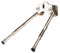 Ymnilian Cube Fahrradständer,Seitenständer Fahrrad MTB Fahrrad Fahrrad Kurbel Fahrrad Einstellbar MTB Road Fahrrad Side Kickstand Bike Parkplatz Standstütze Fuß(Silver)