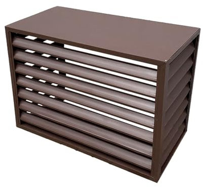 CXLXBRZD Cubierta de Aluminio for Aire Acondicionado, Placa Protectora for Mini Aire Acondicionado Split, for Aire Acondicionado, Bote de Basura(Brown,100 * 50 * 70cm)