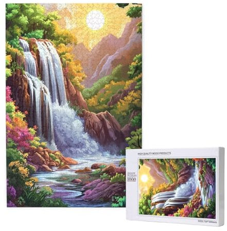 4000 Piece Jigsaw Puzzles for Adults Fall Jigsaw Landscape Comes with Packaging Box and Reference Pictures，Fun and Joyful Family Entertainment Games，Challenging Puzzles Gifts for Women/Men 2T-2027