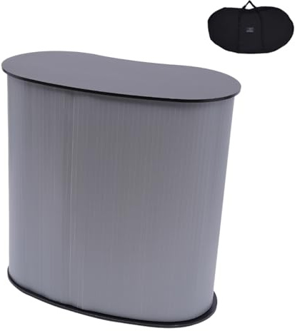 Armanyya Tragbare Messetheke Messetresen, Messestand Faltbar 400 x 900 x 900 mm, Promotion-Einzelhandels-Bartisch mit Tragetasche, Tragfähigkeit 50 kg, Abnehmbar