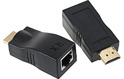 CY RJ45 vers HDMI 1.4 Extendeur simple 30 m Ethernet LAN RJ45 Cat5e Cat6 pour HDTV 1080p avec 3d