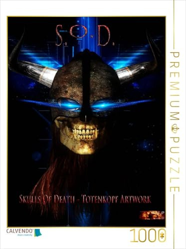 CALVENDO Puzzle EIN Motiv aus dem Kalender S.O.D. - Skulls of Death Vol. I - Totenkopf Artworks | 1000 Teile Lege-Größe 48 x 64 cm Foto-Puzzle für glückliche Stunden