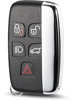 Guscio Chiave Telecomando Compatibile con Land Rnge Rover Evoque Sport Freelander Cover Scocca Ricambio 5 Tasti Riparazione Sostituzione Auto