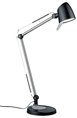 Trio Leuchten LED Tischleuchte Rado 527690132, Metall schwarz/grau/weiß, inkl. 5 Watt LED, 4-fach Touch Dimmer, 38 x 16.7 x 70 cm