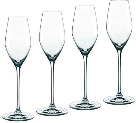 Nachtmann 4-teiliges Champagnerkelch-Set XL, Sektgläser, Kristallglas, 300 ml, Supreme, 0092084-0