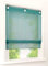 1er-Pack Raffrollo mit U-Haken Weiß Transparent Voile Ösenrollo Vorhang (BxH 120x130cm, Blau)