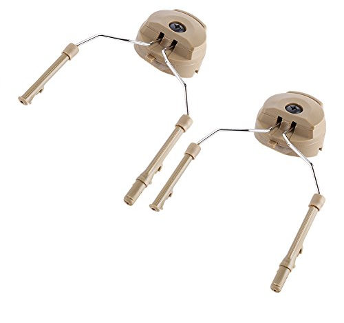 Peltor Rail Adapter,Airsoft Headset Halterung,Helm Schiene Adapter 1 Paar Headset Helm Adapter Arc Schiene Adapter Suspension Kopfhörer Halterung Jagd Ohrenschützer Unterstützung A