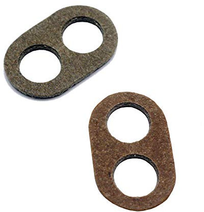 Christoph Palme Leuchten 2x Vulkanfiber-Zugentlaster 2-Loch 20 x 12 x 2 mm Lochgröße ø 6,5mm Zugentlastung Kabel-Zugentlaster Zugentlastungschelle Kabelschelle