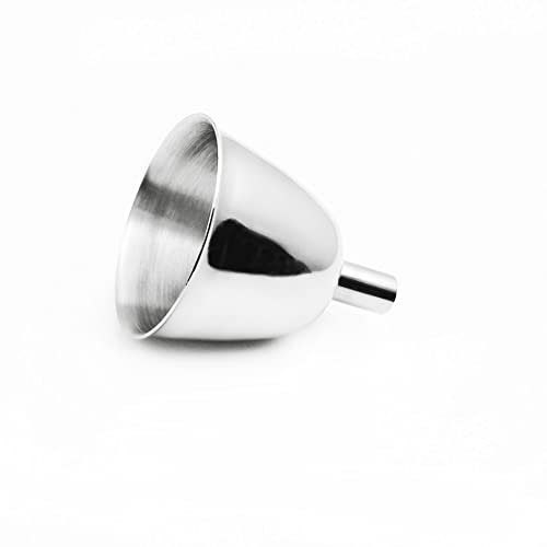 iSavage Classic Flask Funnel Mirror Finished 18/8 Stainless Steel - 1.59(Dia)*0.31(Tube Dia)*1.89(H) Inches-YM408