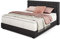 Betten Jumbo King Boxspringbett Deluxe 180x200 cm mit 33 cm hoher 7-Zonen TFK Härtegrad H3 | Farbe Anthrazit