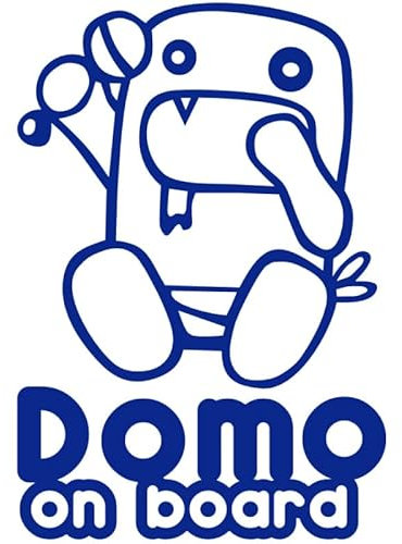 Decus DOMO KUN ON Board XL 1024 (blau) // Sticker OEM JDM Style Aufkleber