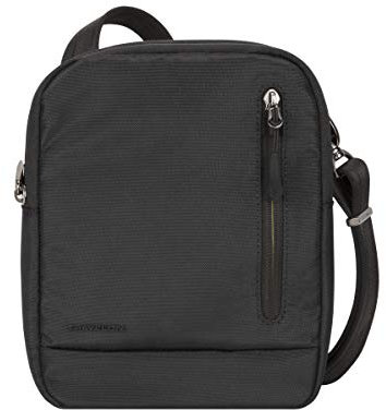 Travelon Unisex Urban Small Crossbody Bag Diebstahlschutz Umhängetasche, Schwarz